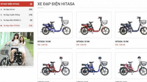 Xe đạp điện HITASA bị triệu hồi do bán xe không kèm pin
