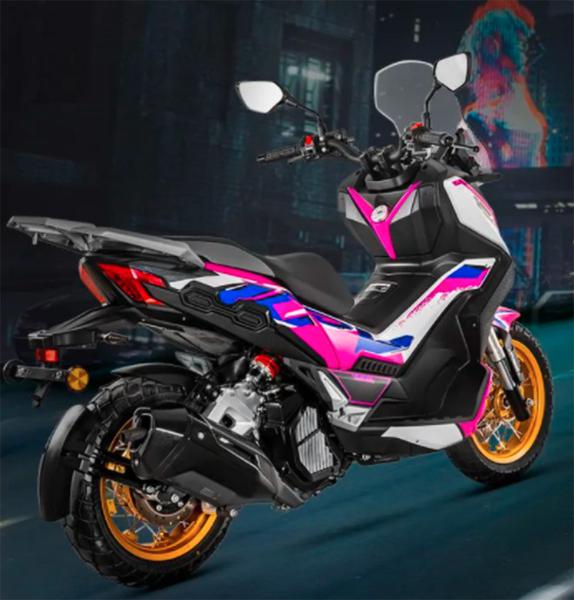 Xe ga Trung Quốc phiên bản màu hồng cho phái nữ