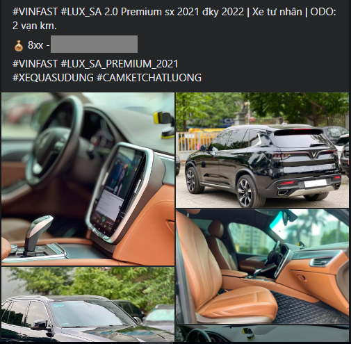 VinFast Lux SA2.0 chạy lướt rao bán lại với mức giá khó tin sau 2 năm sử dụng