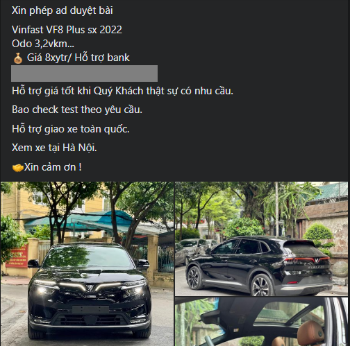 Sau 2 năm sử dụng, xe điện VinFast VF 8 tụt giá gần 40%