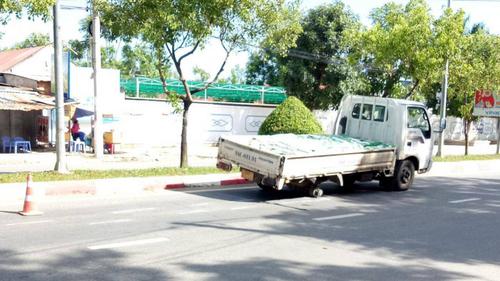 Xe tải đang lưu thông bất ngờ bị văng bánh khiến một phụ nữ gãy chân