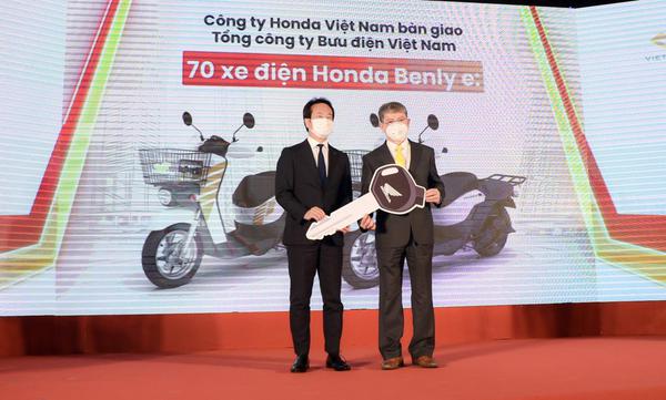 Honda Benly e: dùng làm xe giao hàng cho Bưu điện Việt Nam
