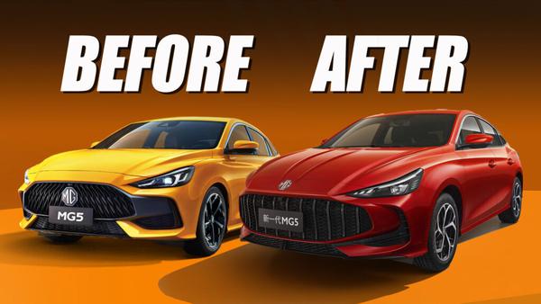 MG5 bản facelift thay lưới tản nhiệt "ria mép"