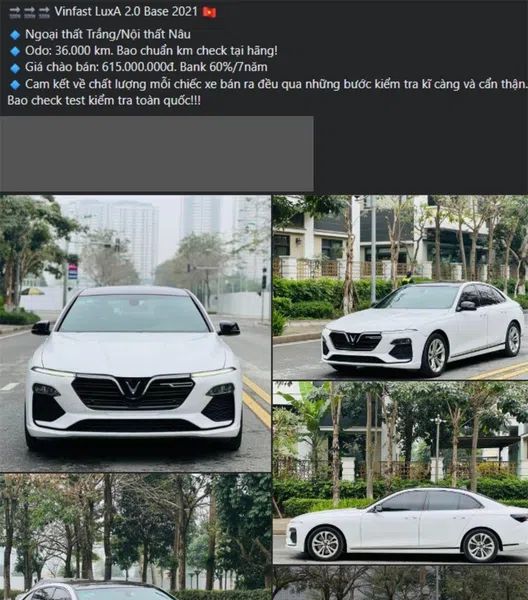 VinFast Lux A2.0 sau 3 năm mất giá ngang một chiếc Honda City