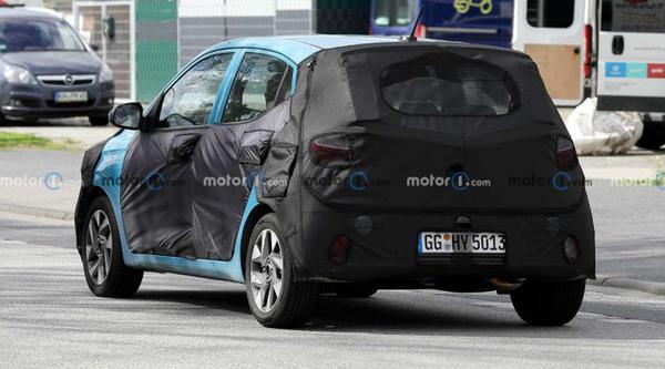 Hyundai i10 bản nâng cấp chạy thử nghiệm trên đường phố Đức
