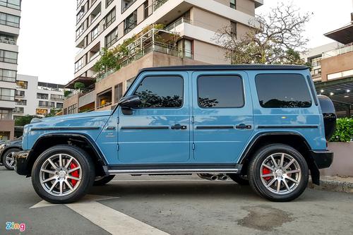 Soi chi tiết chiếc Mercedes-AMG G 63 màu xanh China Blue độc đáo của Cường Đô La