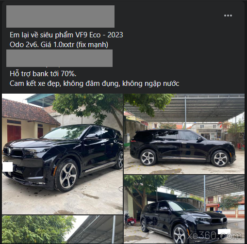 Giá xe điện VinFast VF 9 rớt giá sau  1 năm lăn bánh, ngang ngửa một chiếc Honda BR-V