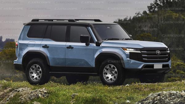 Ảnh dựng Toyota Land Cruiser Prado 2025 góc cạnh và nam tính