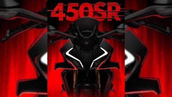 Sportbike CFMoto 450SR lộ diện, trang bị cánh gió và ống xả đôi hầm hố