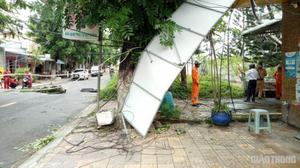 Xe tải gây đứt cáp hàng loạt, giao thông tê liệt tại đường Bà Huyện Thanh Quan