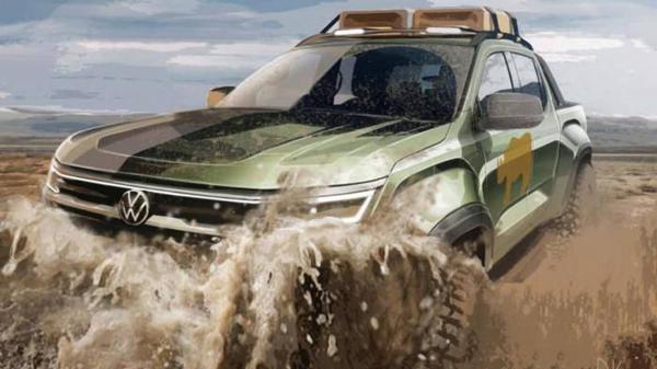 Xem trước bán tải Volkswagen Amarok 2022 sắp ra mắt
