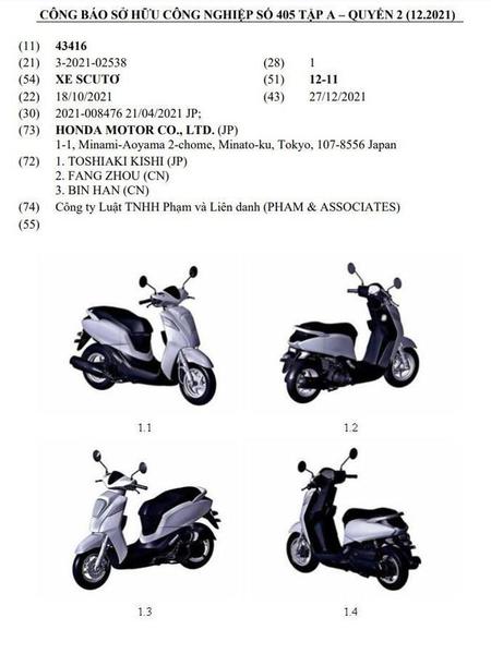 Xe ga Honda Genio bất ngờ được đăng ký bản quyền tại Việt Nam