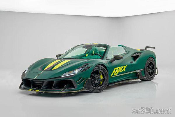 Ngắm "siêu phẩm" Ferrari F8 Spider màu xanh lá nổi bật từ Mansory
