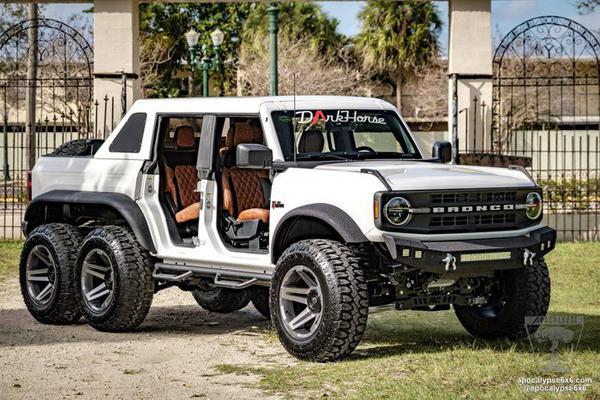 Ford Bronco cực hầm hố với bản độ 6 bánh, tăng khả năng vượt địa hình