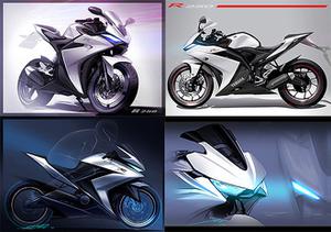 Yamaha YZF-R25 phiên bản đầu tiên được Yamaha phát triển động cơ 4 xylanh