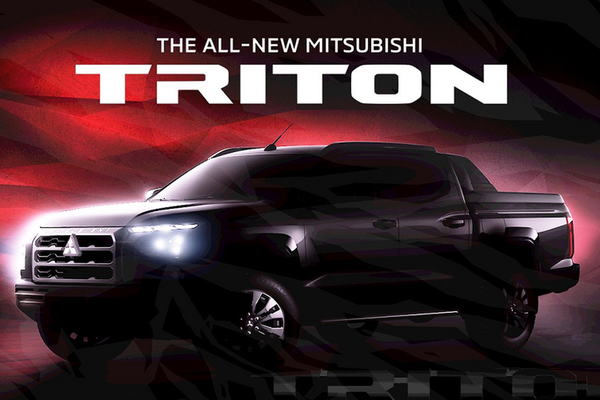 Mitsubishi Triton 2024 bất ngờ hé lộ thiết kế, dự kiến ra mắt 26/7/2023 này