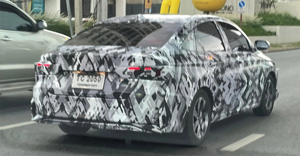 Toyota Vios 2023 lộ ảnh thử nghiệm tại Thái Lan, dự kiến ra mắt tháng 8/2022