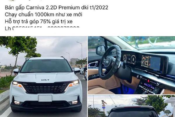 Kia Carnival 2022 "chạy lướt" rao bán với giá 1,36 tỷ đồng