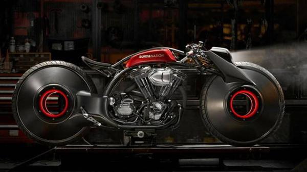 Mãn nhãn với chiếc Harley-Davidson siêu độc đáo, bánh xe không trục