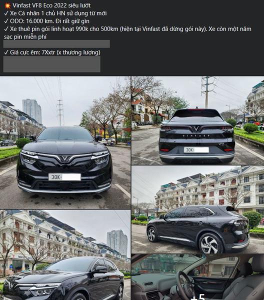 Sau 2 năm lăn bánh, VinFast VF8 được rao bán giá khó tin