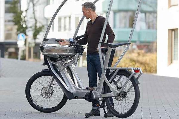 AllWeatherBike - chiếc xe đạp điện có mui che nắng che mưa