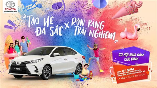 Mua Toyota Vios nhận ngay ưu đãi 1 năm bảo hiểm vật chất chính hãng lên đến 11 triệu đồng