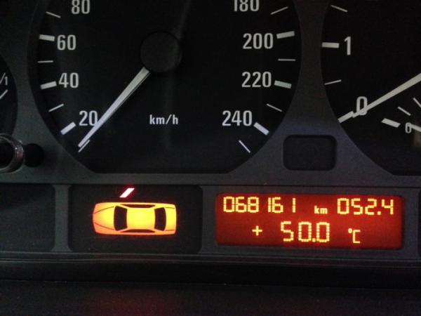 BMW 318i e46 cảm biến nhiệt độ ngoài trời báo sai