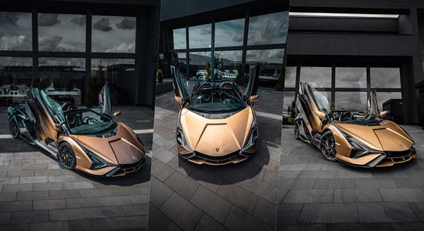 Siêu phẩm Lamborghini Sian Roadster màu đồng giá 100 tỷ đồng