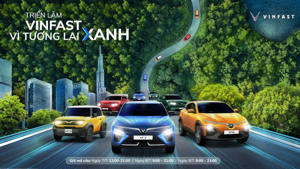 VinFast  trình làng bộ tứ ô tô điện tại triển lãm VinFast