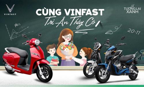 "Cùng VinFast tri ân thầy cô" với voucher xe điện lên đến 20 triệu đồng