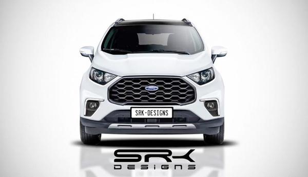 Ảnh phác họa Ford EcoSport 2022 cho thấy nhiều thay đổi tích cực về ngoại hình