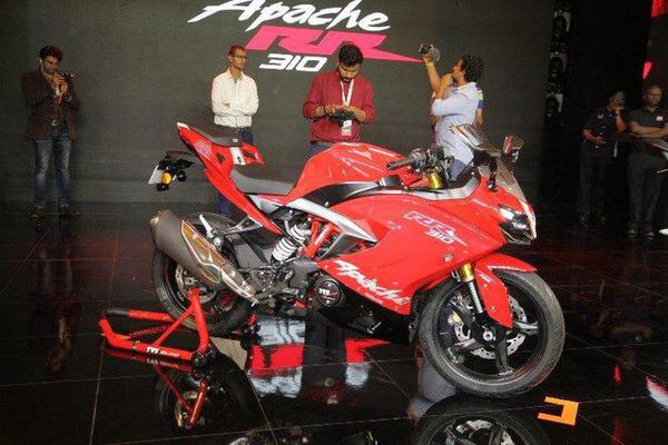 Môtô thể thao TVS Apache 310 RR ra mắt, dùng chung động cơ với BMW G 310 R