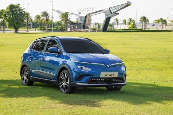 Ảnh thực tế ô tô điện VinFast VF e34 vừa ra mắt với giá 690 triệu đồng