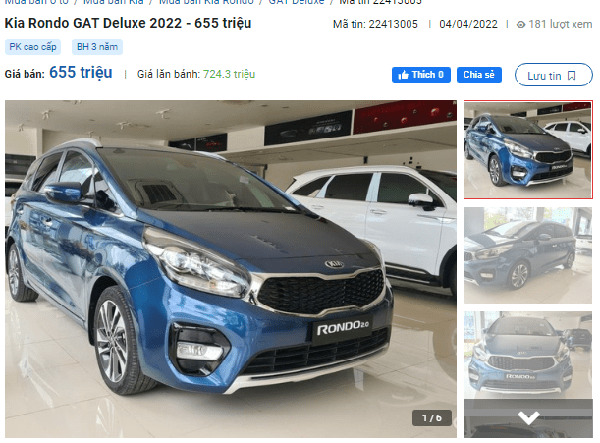Đại lý giảm giá Kia Rondo hơn 30 triệu đồng nhằm dọn kho đón phiên bản mới ?