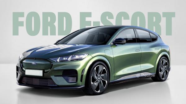 Ford E-Scort: ý tưởng mẫu compact SUV điện thay Ford Focus
