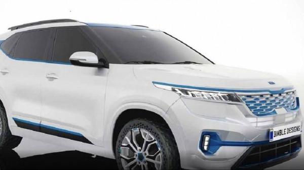 Lộ diện Kia Seltos phiên bản chạy điện sắp ra mắt