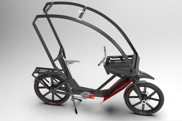 AllWeatherBike - chiếc xe đạp điện có mui che nắng che mưa