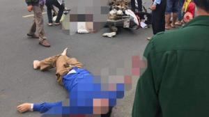 Hai xe máy đấu đầu trực diện trên QL6, 1 người chết, 2 người bị thương