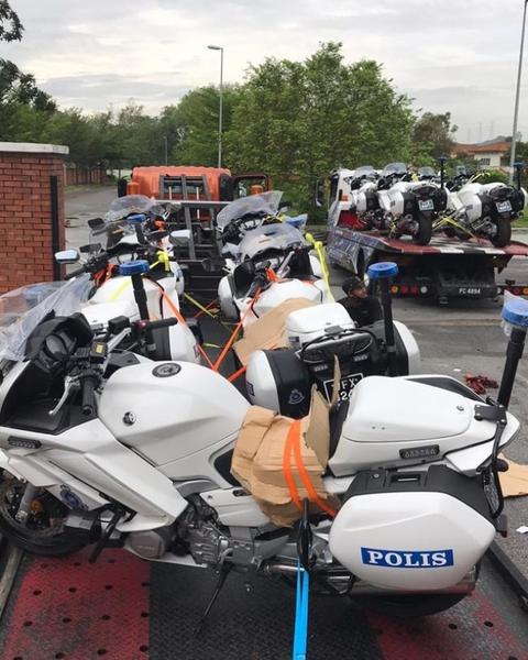 Mẫu xe mô tô Yamaha FJR1300P chính thức gia nhập lực lượng cảnh sát Malaysia