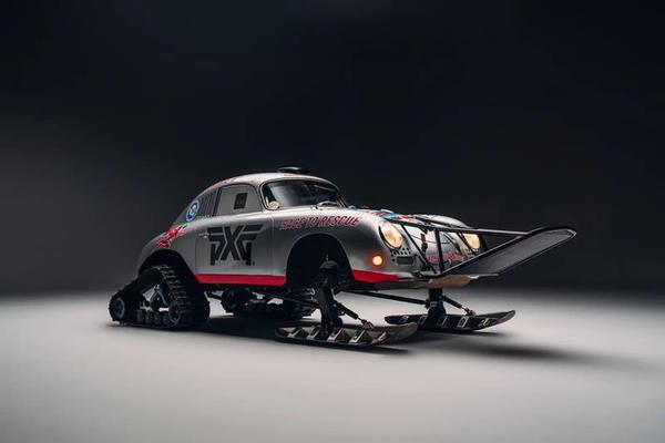 Độc đáo với chiếc Porsche 356A phiên bản chạy trên băng tuyết