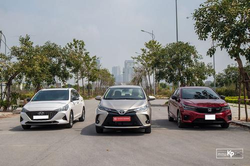 Toyota Vios tiếp tục sụt giảm trong phân khúc sedan hạng B tháng 2/2021