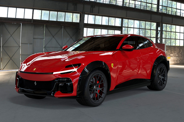 Trọn bộ ảnh siêu xe SUV Ferrari Purosangue 2023 màu đỏ thể thao
