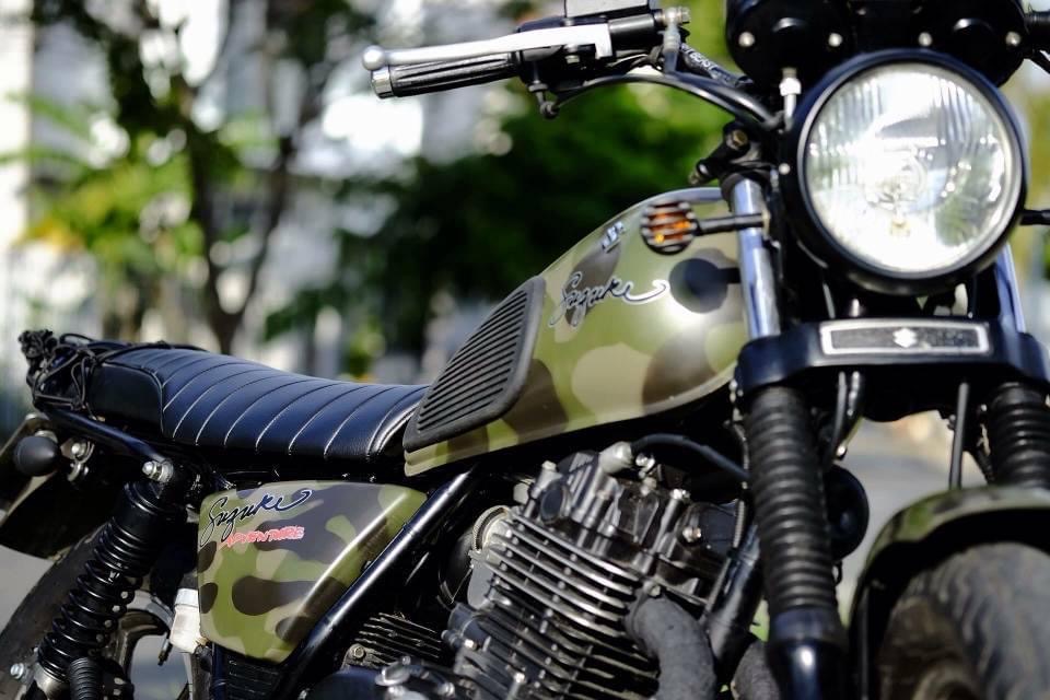 Suzuki GN250 độ thành ngựa chiến Suzuki Adventure