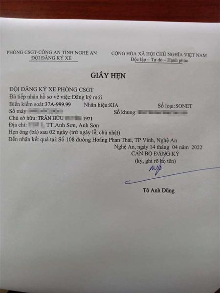 Kia Sonet "bốc" được biển ngũ quý 9 tại Nghệ An