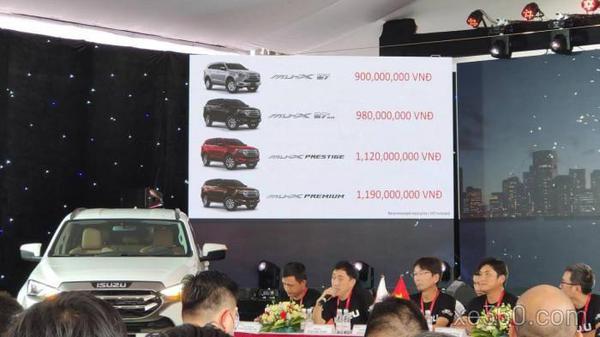 Isuzu Mu-X 2022 cập bến Việt Nam, giá khởi điểm từ 900 triệu đồng