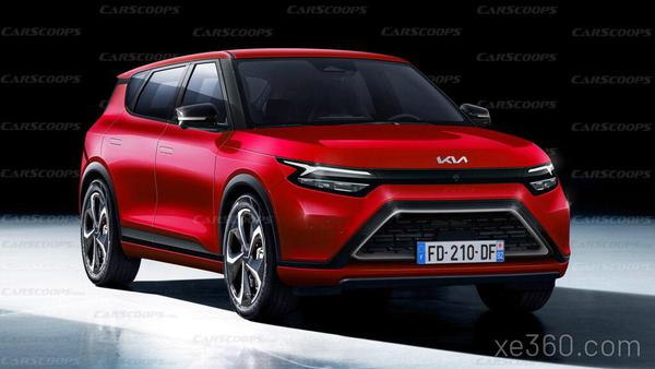 Ảnh dựng SUV cỡ nhỏ chạy điện Kia EV4 2025