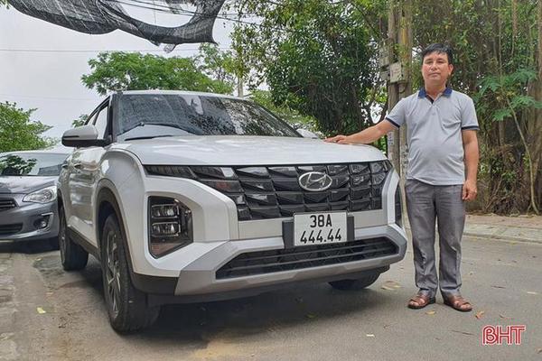 Chủ xe Hyundai Creta may mắn bốc trúng biển ngũ quý tại Hà Tĩnh
