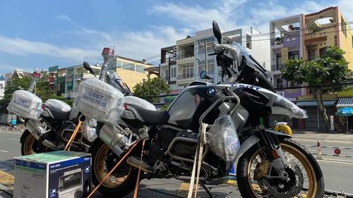 Xe BMW R1250GSA HP mang tem xe CSGT sẽ phục vụ công tác diễu hành