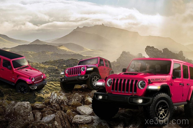 Ngắm Jeep Wrangler màu hồng độc đáo bán siêu chạy tại Mỹ - Xe 360